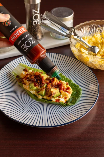 Bacon Egg Salad Lettuce Cups