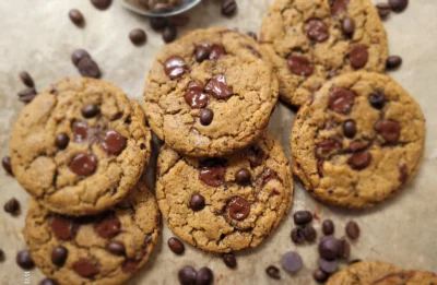 Coffee Bean Chocolate Chip Cookies (Vegan)