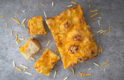 Cheese Garlic Focaccia (Vegan)