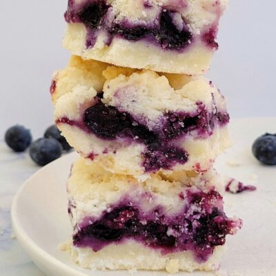 Easy Gluten Free Blueberry Pie Bars