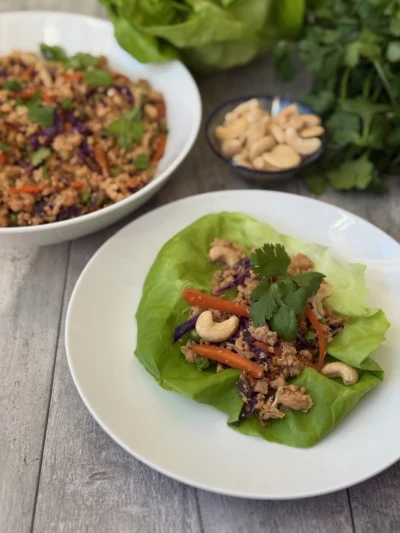 Egg Roll in a Bowl Lettuce Wraps