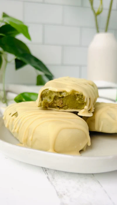 White Chocolate Matcha Ice Cream bars