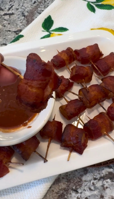 Bacon Wrapped Pineapple