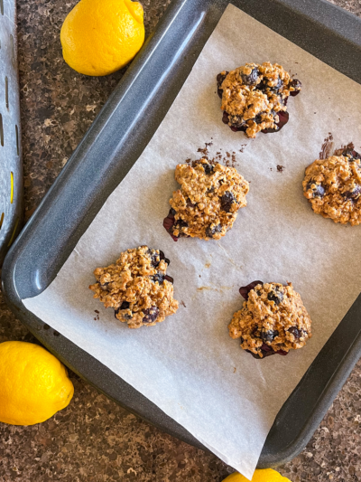 Blueberry Muffin Breakfast Cookies