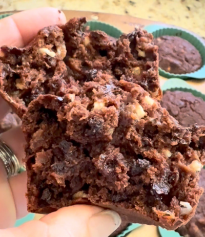 Chocolate Chip & Walnut Protein Muffins Gluten-free