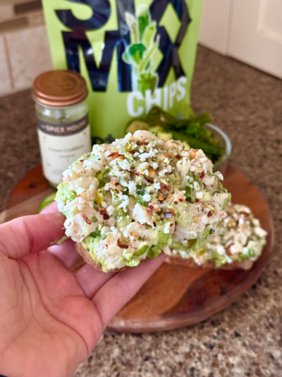 green goddess avocado toast