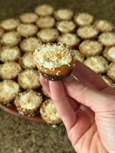 coconut cream pie protein cookie cups
