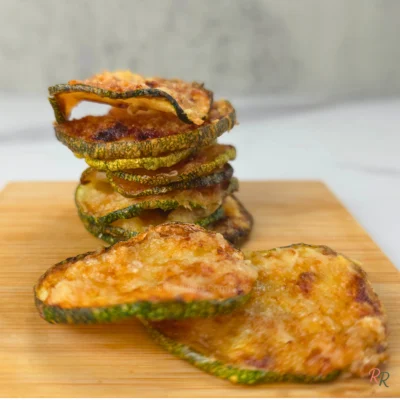 2 Ingredients Keto Zucchini Chips (Air Fryer or Oven Baked)