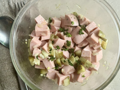 Classic German Sausage Salad | Wurstsalat