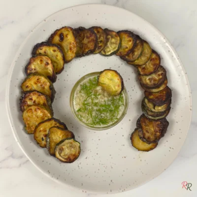 Cold Keto Zucchini Side Dish with Garlic and Dill