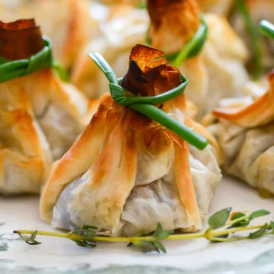 Phyllo Mushroom Purses