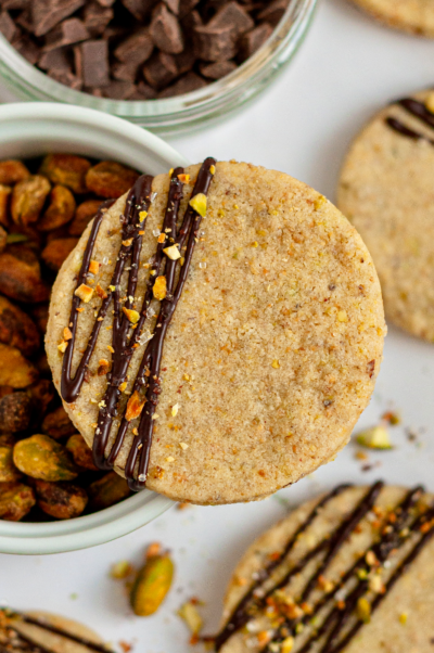 Pistachio Shortbread Cookies (Gluten-Free & Dairy-Free Option)