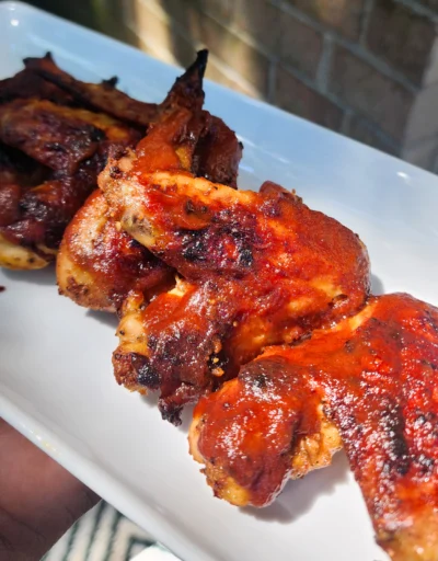 Spicy barbecue wings