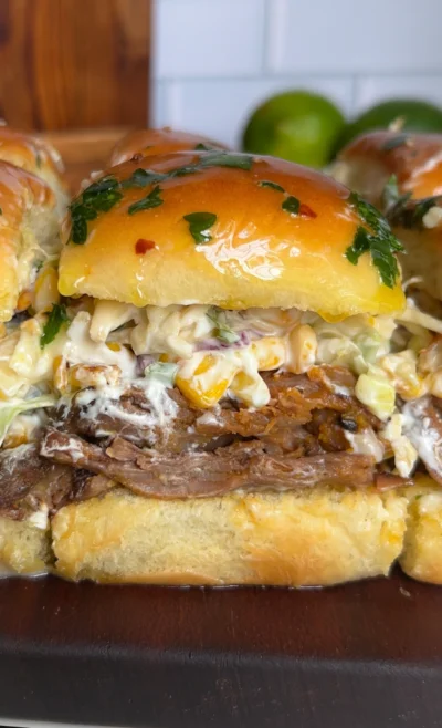 Elote Short Rib Sliders