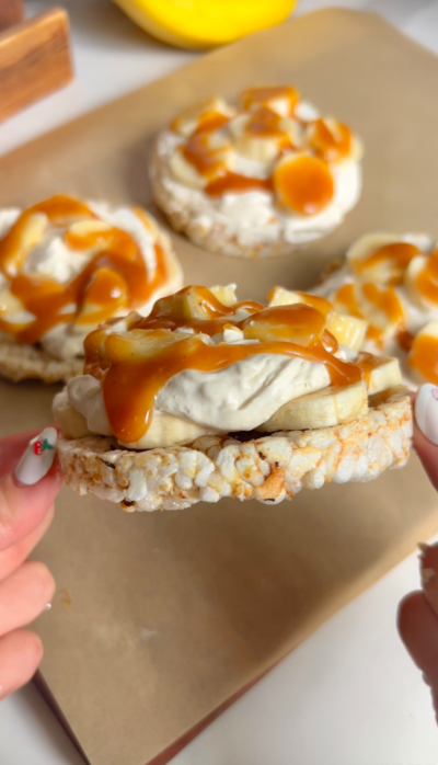 Banana Cream Pie Rice Cakes