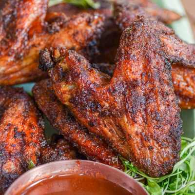 Crispy Hot Honey BBQ Wings