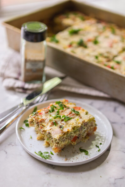 High Protein Easy Breakfast Casserole