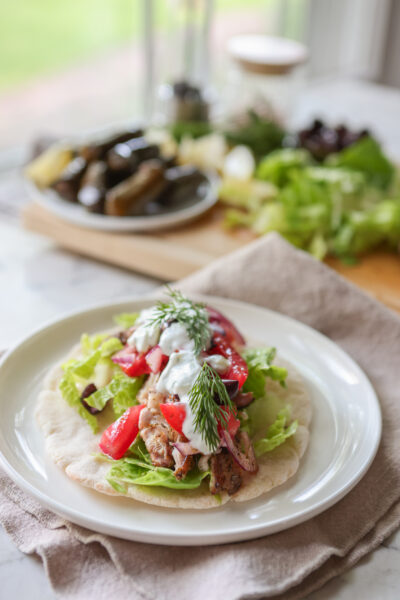 High-protein and Gluten-Free Mediterranean-Style Pitas