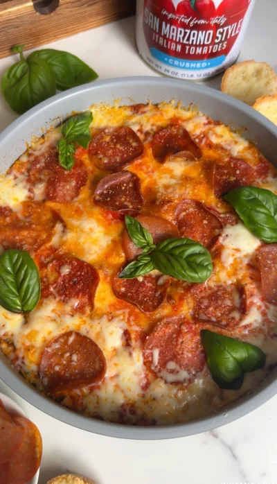 High Protein Pizza Dip
