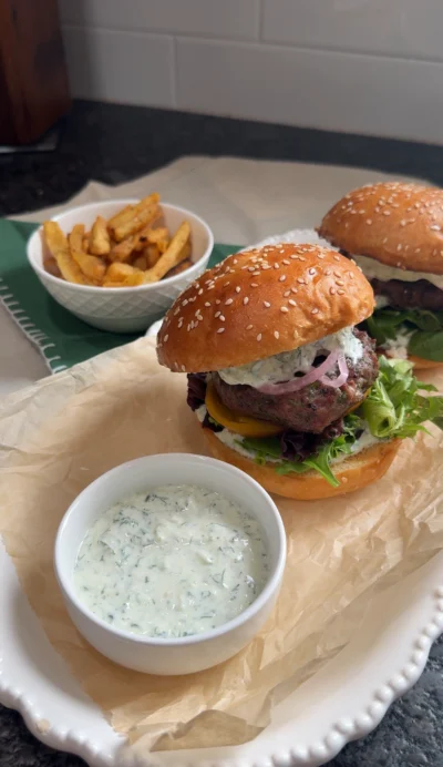 Juicy Ground Lamb Burgers