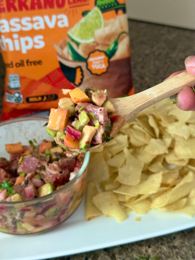 seared ahi tuna ceviche