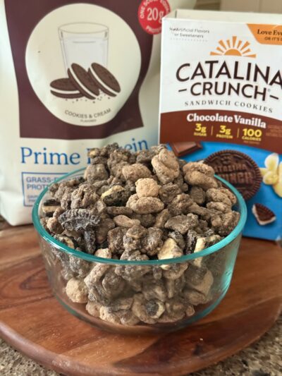 cookies & cream protein puppy chow