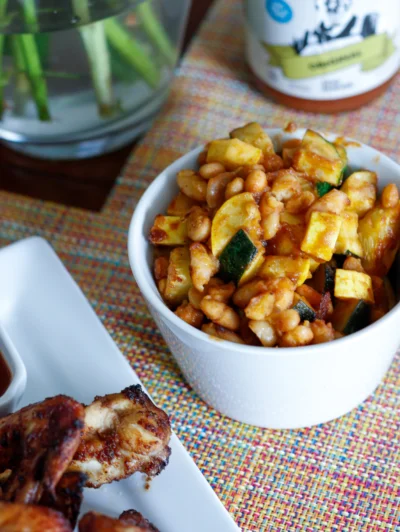 True Made BBQ White Beans & Summer Squash