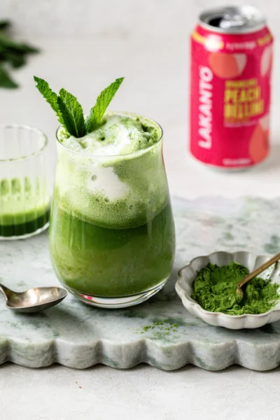 Peach Bellini Matcha Float
