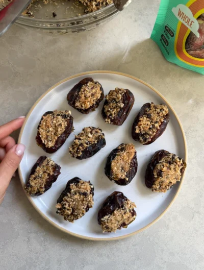 Cookie Dough Stuffed Dates