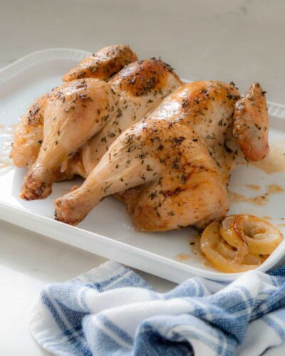 Simple Lemon Herb Roasted Chicken