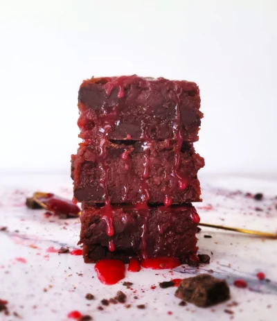 Tart Cherry Brownies (Vegan)
