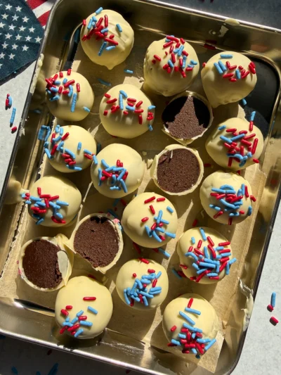 4th of July Brownie Bites