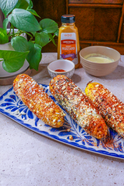 Grilled Honey Mustard Elote