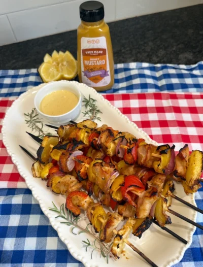 Honey Mustard Chicken Skewers