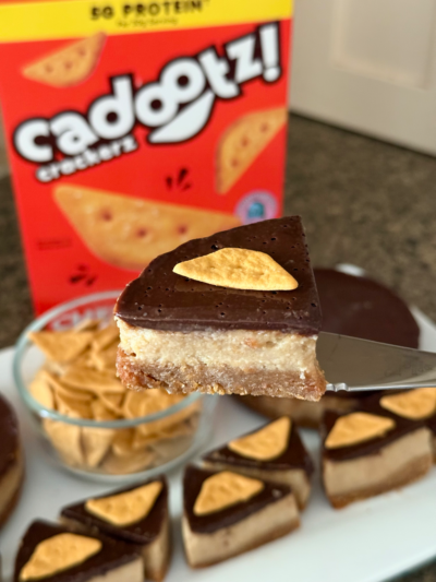 “cheeze-it” pb protein cheesecake bites