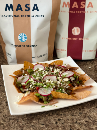 sweet & smoky mole chicken nachos