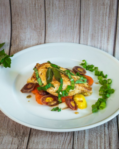 Wine Dijon Chicken and Carrots (Keto)