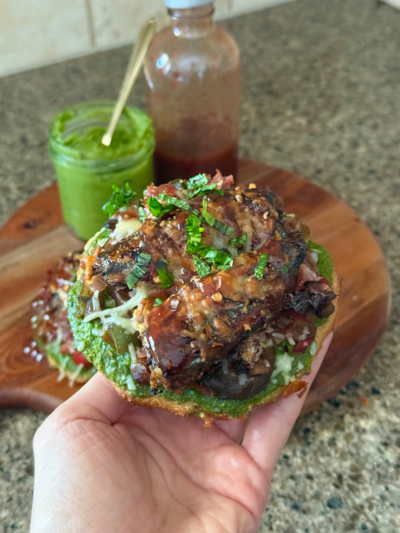 strawberry balsamic pesto flatbread