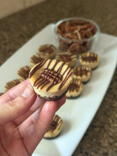turtle protein cheesecake bites