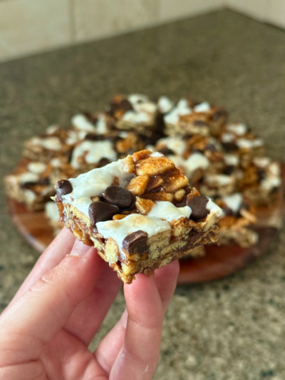 protein s’mores cereal bars