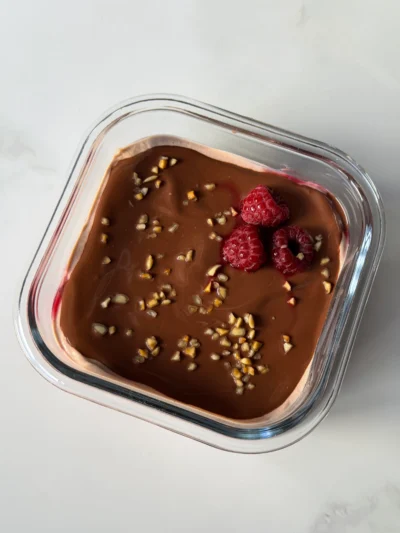 Choc Raspberry Peanut Butter Brownie Overnight Weetbix