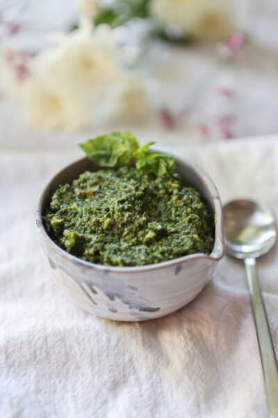 Easy Basil Walnut Pesto Recipe