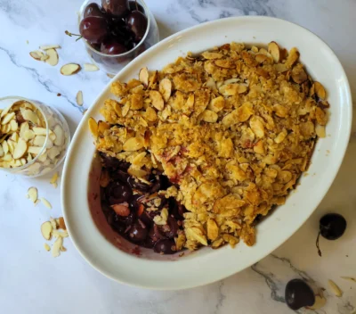 Cherry Crisp (Vegan)