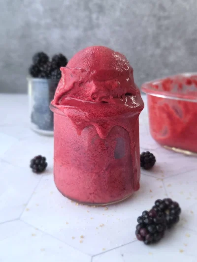 Blackberry Sherbet (Vegan)