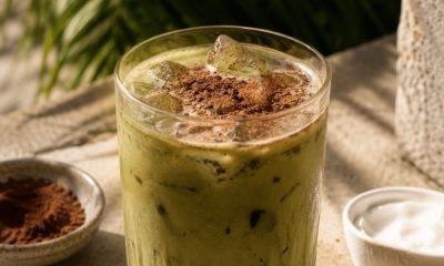 Cacao Coconut Matcha Latte