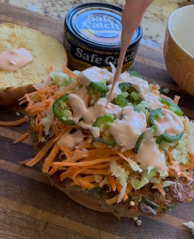 High Protein Thai Tuna Burger G/f