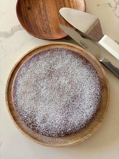 Corn Milk Chicory Coffee Brownie Cake (gluten free)