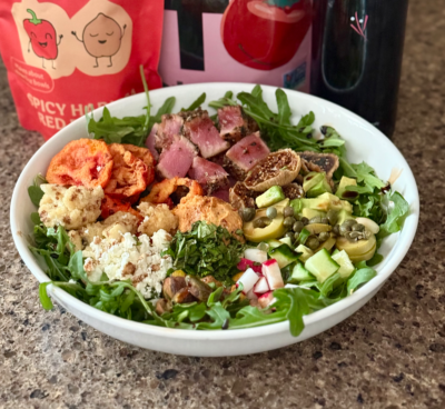 mediterranean mezze poke bowl