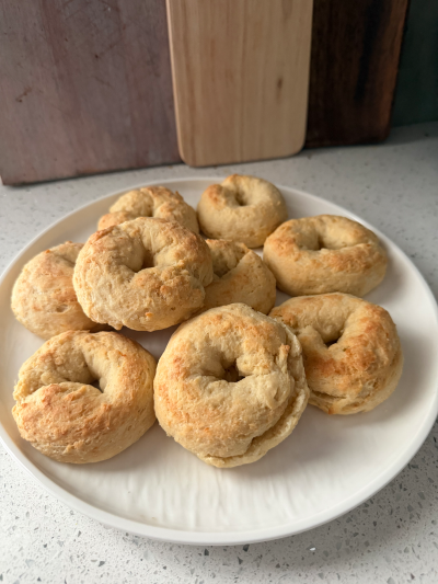 High Protein Bagels + Homemade Jam