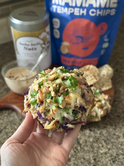 thai chicken flatbread